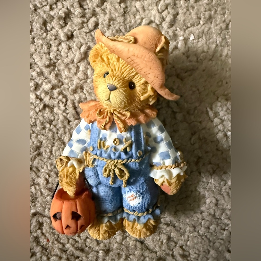 Cherished Teddies‎ Tom Scarecrow Figurine 884588 Halloween Fall Enesco 2001 NIB